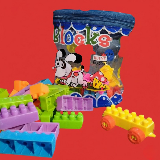 Building Blocks Toy Pack for Kids – 72 Pieces Multicolor Educational Blocks, 1 x 1 Size, Durable PVC Material - Game For Kids