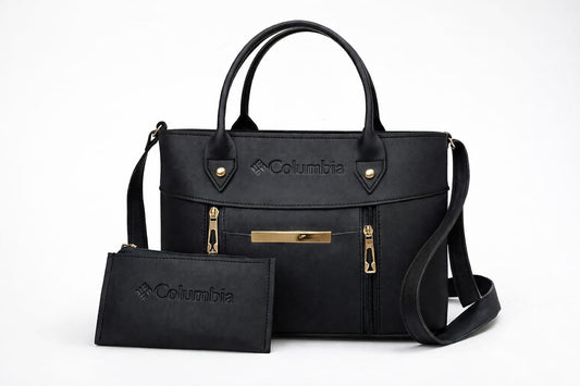 2-Piece Tote Handbag Set Pink