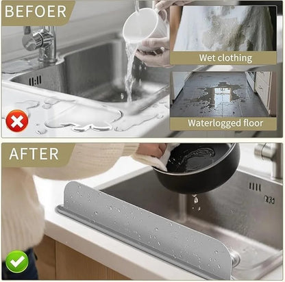 Silicone Sink Splash Guard 16 inch (3 pcs Set) | (Random Color)