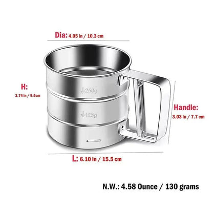 Flour Sifter (آٹا چھاننے کی چھلنی)Stainless Steel