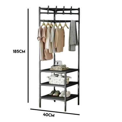Multifunctional Corner Coat Rack  |  Random Colour