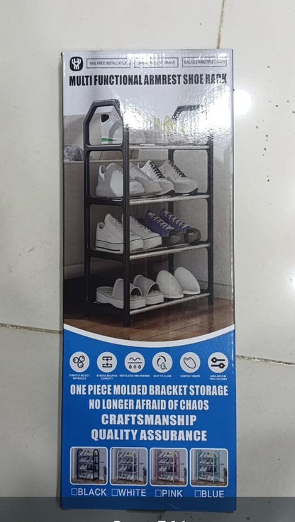 4-Layer Space-Saving Shoe Rack  | Random Colour