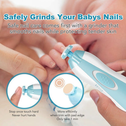 Electric Baby Nail Trimmer Set – Safe 6-in-1 Filer