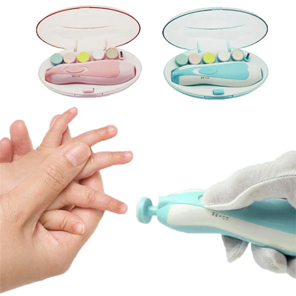 Electric Baby Nail Trimmer Set – Safe 6-in-1 Filer