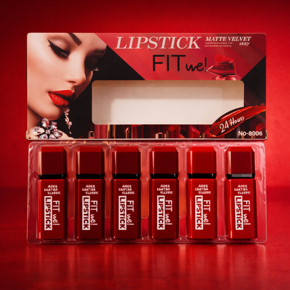 Fitme High Pigmented Velvet Matte Lipstick Set  | Shades of Red