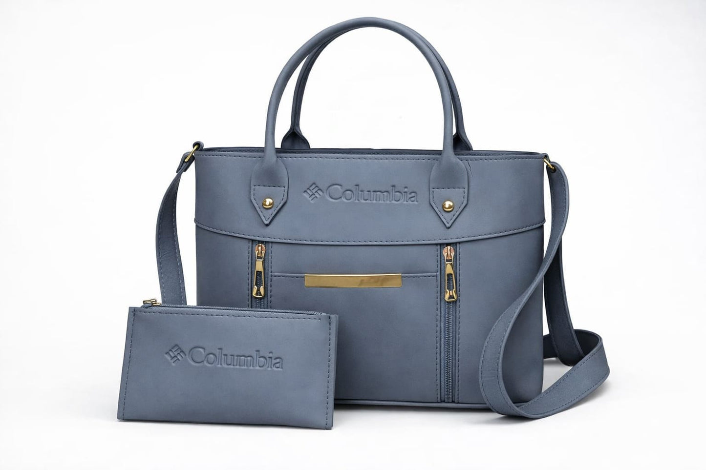 2-Piece Tote Handbag Set Pink