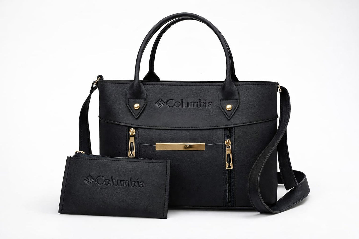 2-Piece Tote Handbag Set Pink
