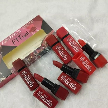 Fitme High Pigmented Velvet Matte Lipstick Set  | Shades of Red
