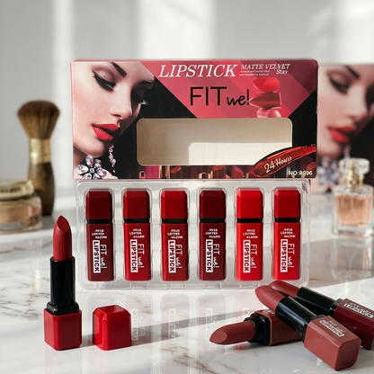 Fitme High Pigmented Velvet Matte Lipstick Set  | Shades of Red