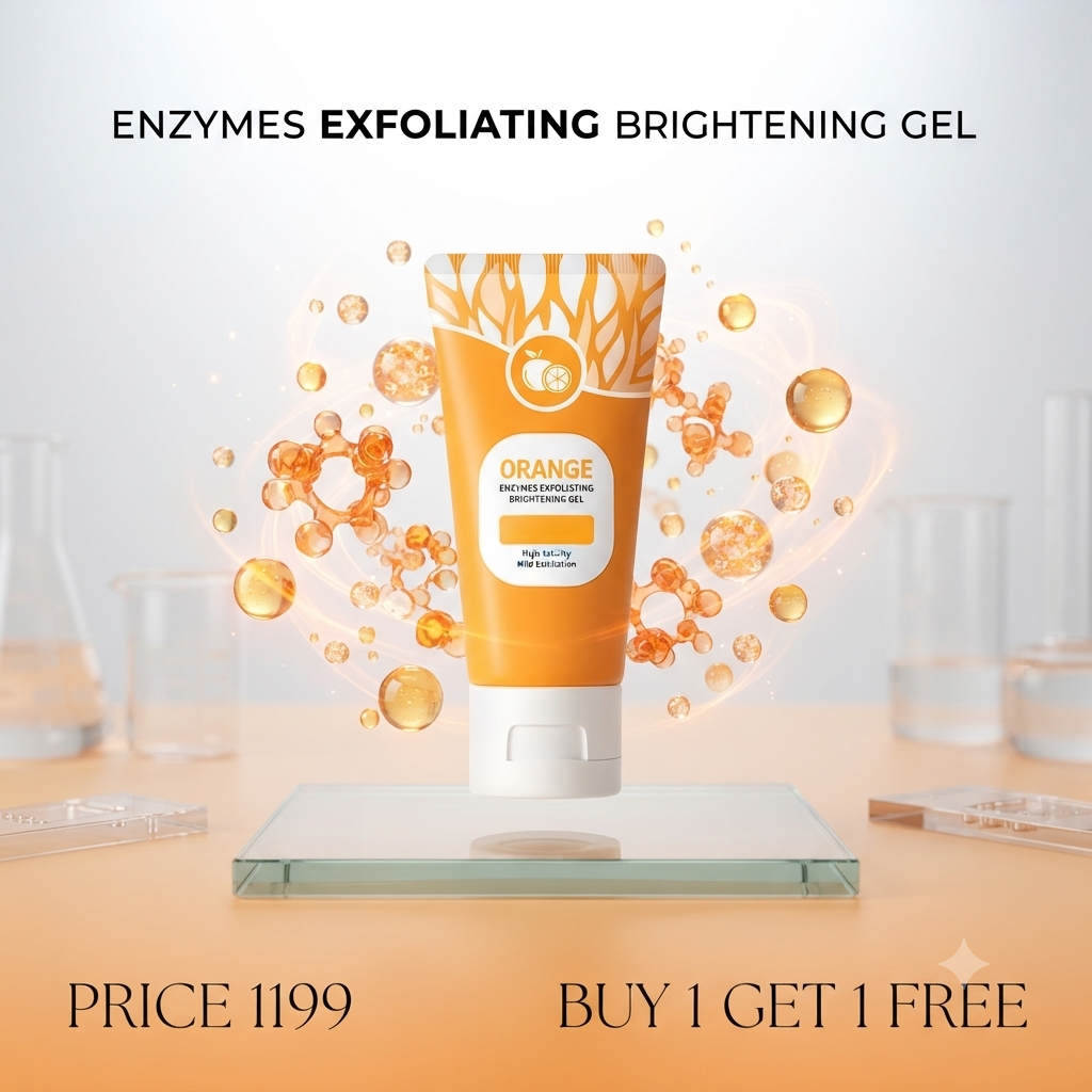 Orange Enzyme Exploiting Gel – Brightening, Exfoliating & Nourishing Citrus Skincare  (80g)
