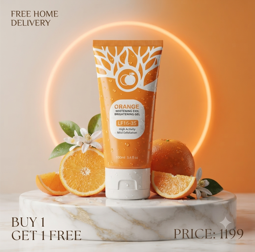Orange Enzyme Exploiting Gel – Brightening, Exfoliating & Nourishing Citrus Skincare  (80g)