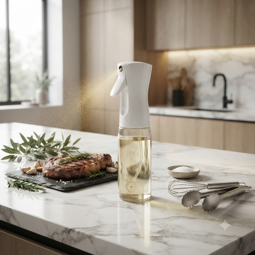 4Pcs Oil And Spice Countertop Set ! 3 Jars  And 1 Oil Bottle