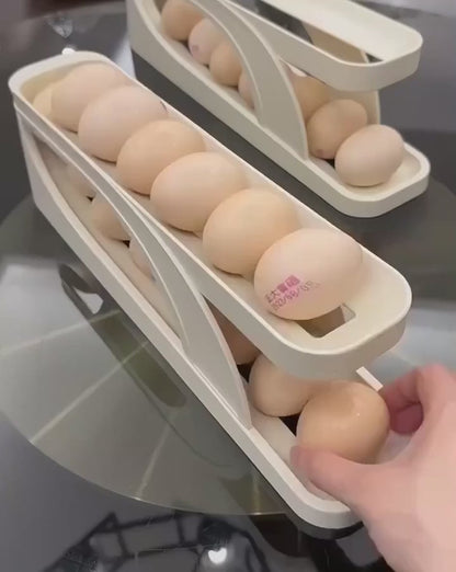15 Egg Storage Box Rolling Design Space Saving